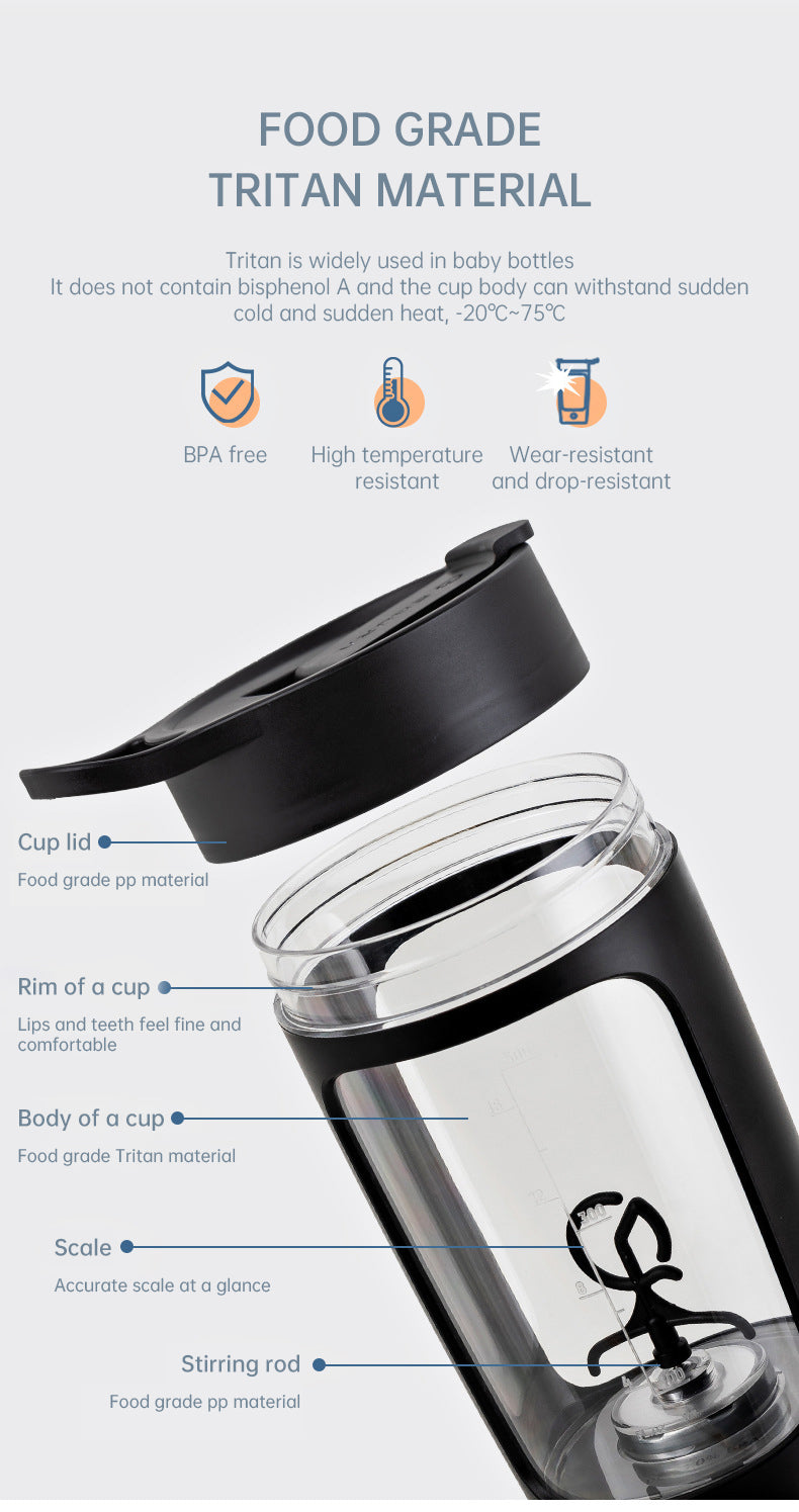 ⚡ Shaker Électrique : Mixez en un Instant ! 🥤