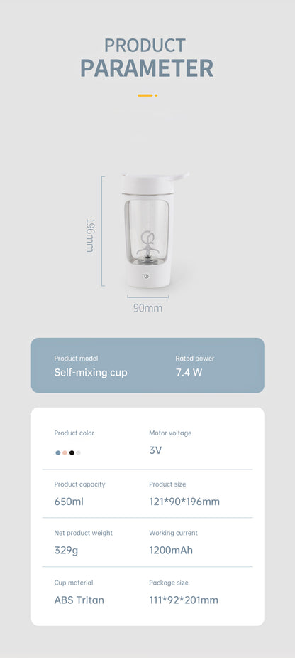 ⚡ Shaker Électrique : Mixez en un Instant ! 🥤